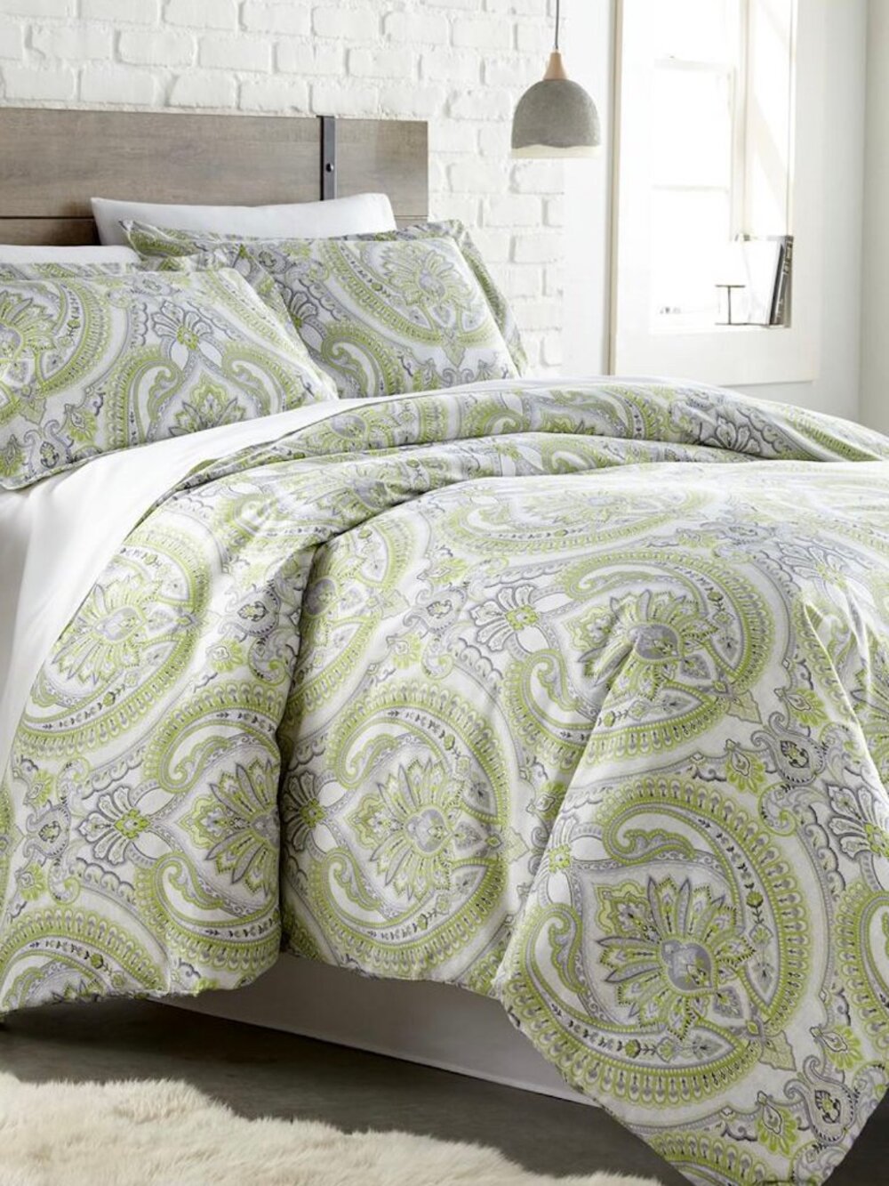Southshore Fine Linens Classic Paisley 3-Pc. Reversible Comforter Set, King/Cali
